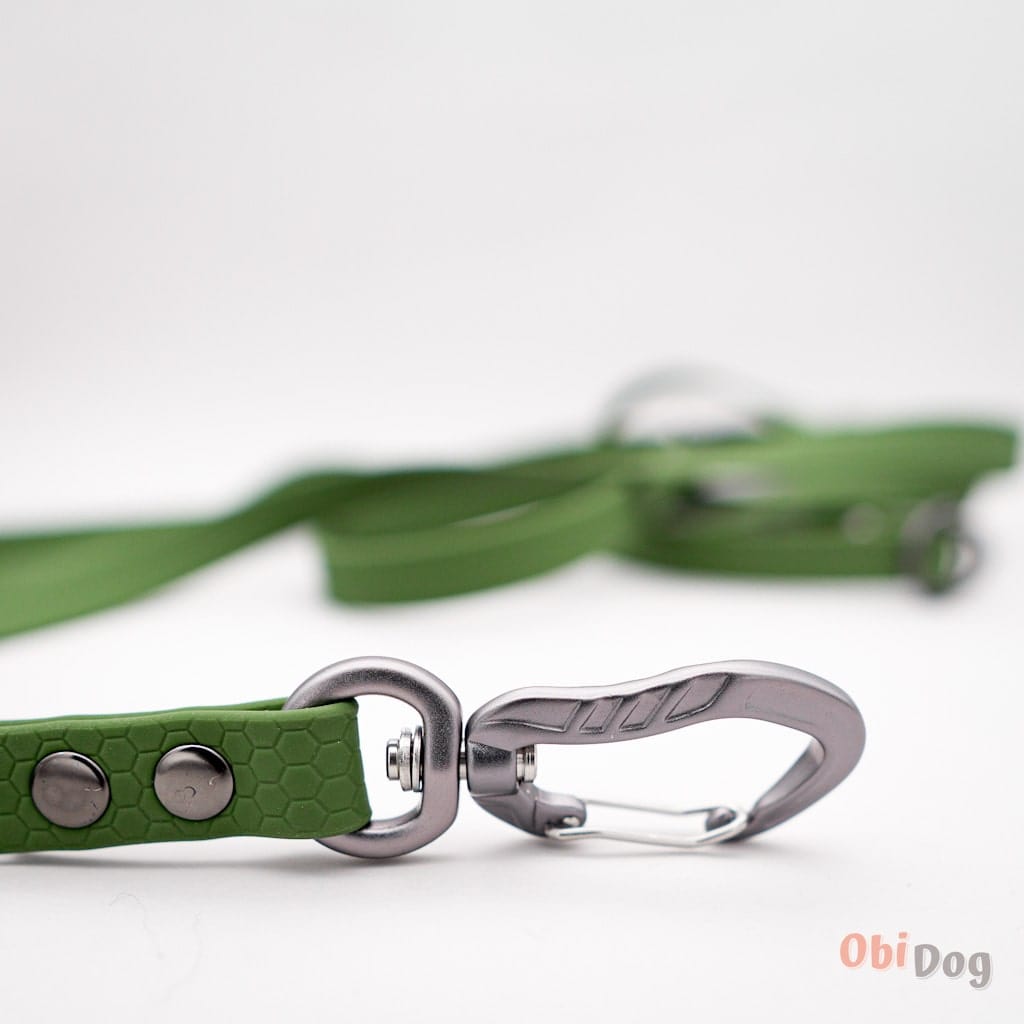 DuoFlex Hexa pavada diviem suņiem - Haki - ObiDog