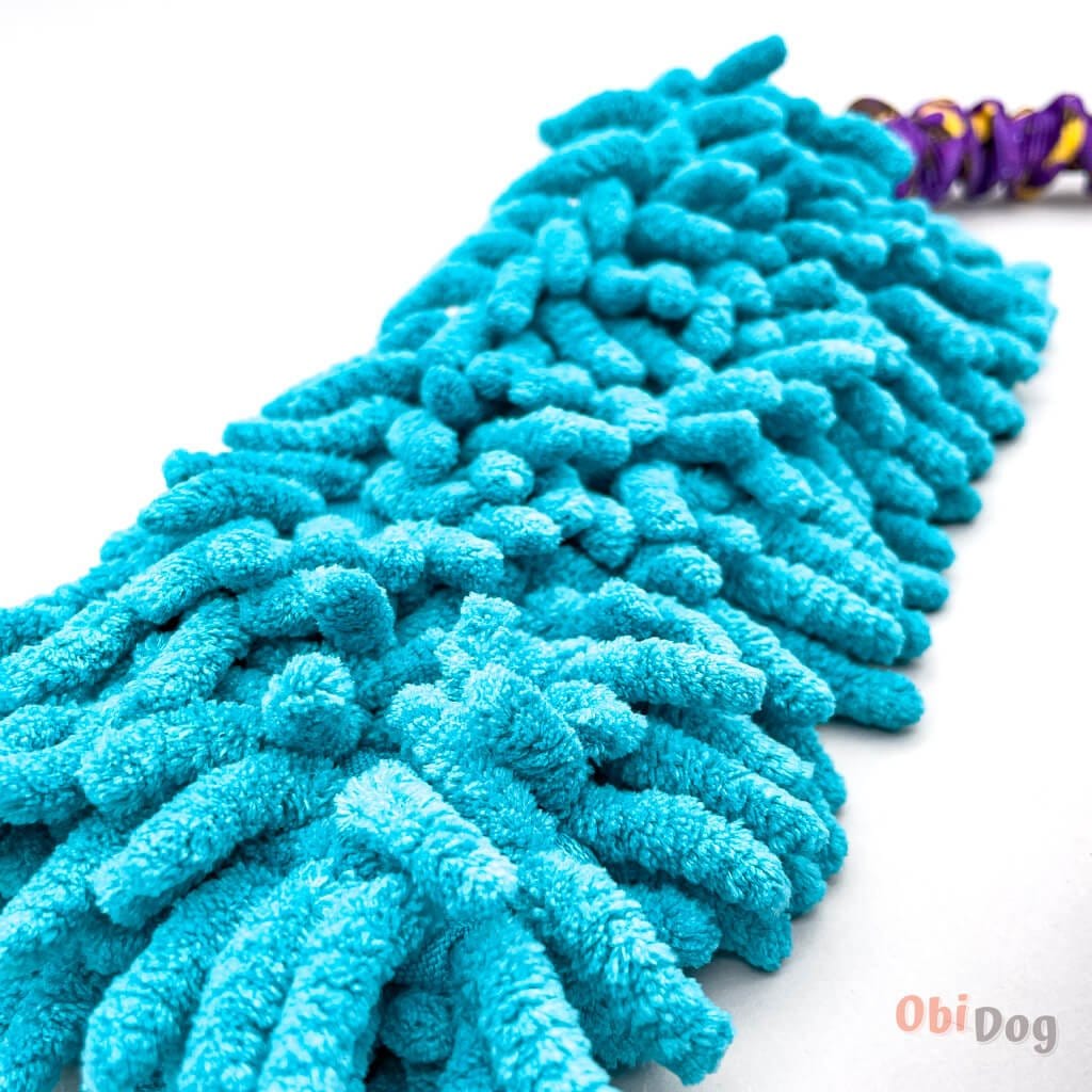 Rumla rotaļlieta suņiem ar mopu un amortizējošu polsterētu rokturi - ObiDog