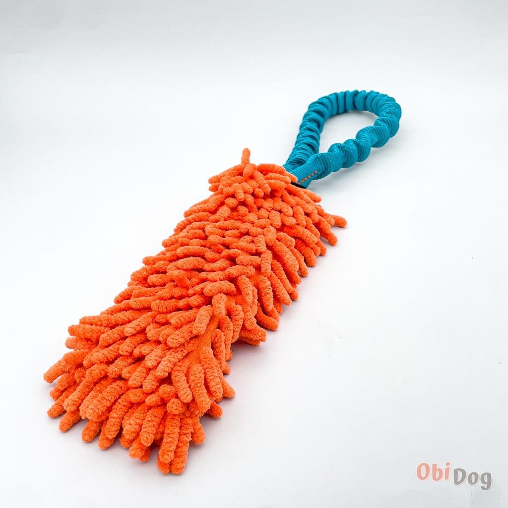 Rumla rotaļlieta suņiem ar mopu un amortizējošu rokturi - ObiDog
